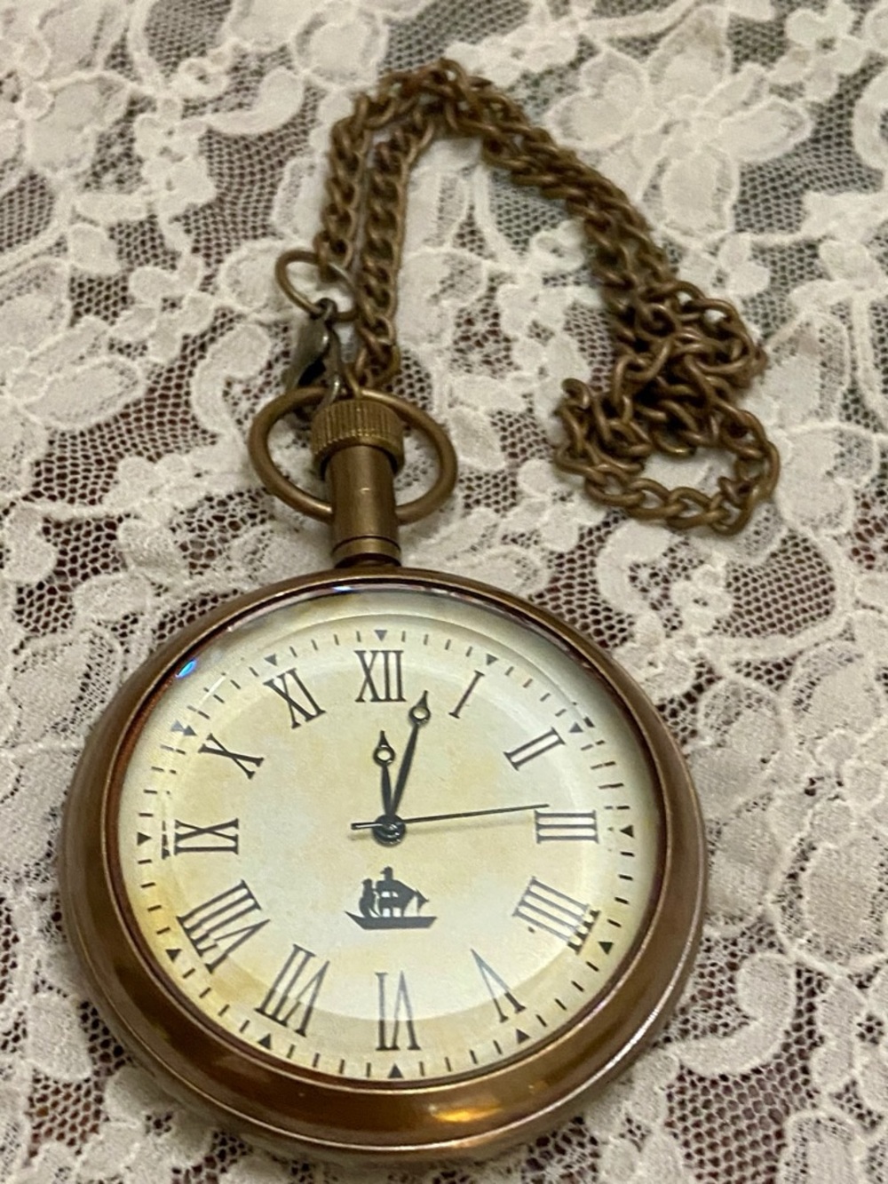 Berlin 1936 Copper Tone, Quartz Pocket Watch
